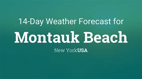 montauk weather forecast monthly.